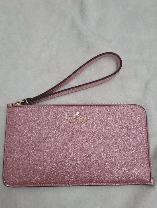 kate spade Handbags - kate spade Pink Glitter Wristlet Clutch